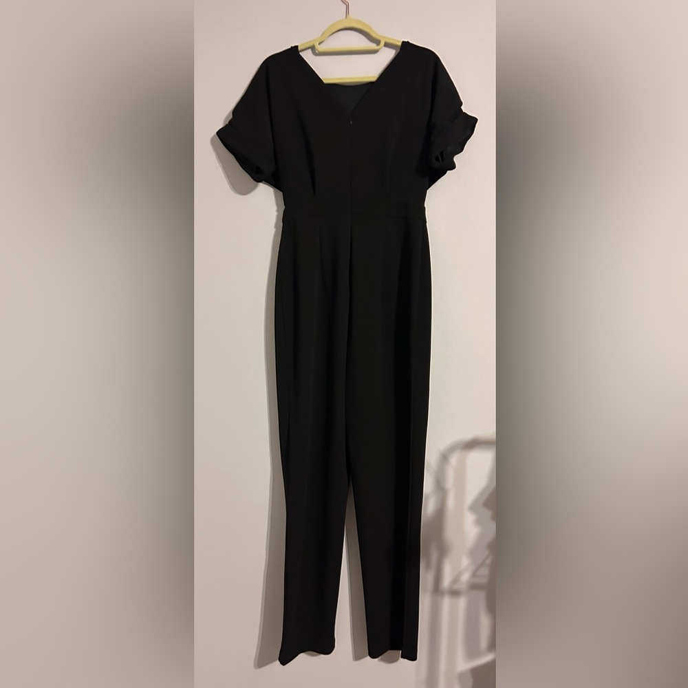 Alexa Admor Black Jumpsuit | Size Small | Minimalist Elegant Wide Leg